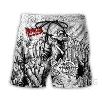 3D พิมพ์ Nervosa Rock Summer Beach Shorts สตรีทแวร์แห้งเร็วกางเกงขาสั้นลำลองกางเกงขาสั้นกีฬา XS-5XL