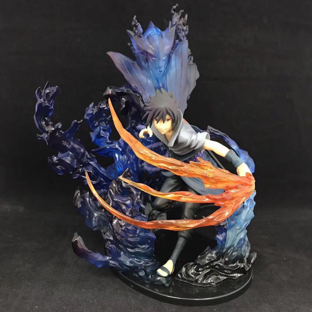 23cm Anime Naruto Zero Uchiha Itachi Fire Sasuke Susanoo Relation Model Toy 