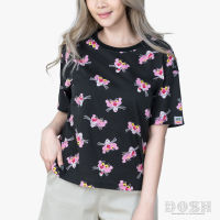 DOSH WOMENS CROPPED T-SHIRTS PINK PANTHER เสื้อยืดทรงครอปหลวม ผู้หญิง 9DPPWT1000-BL