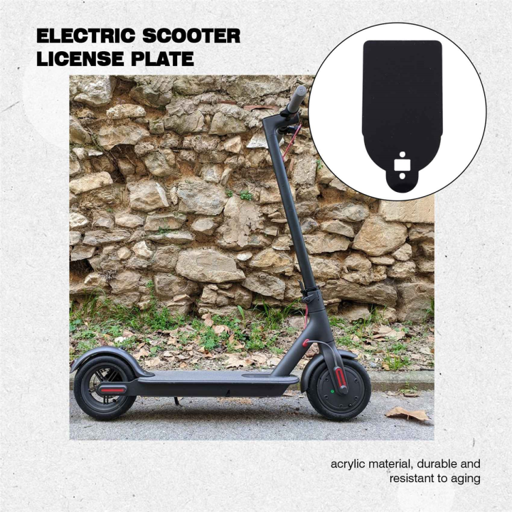 license-plate-for-xiaomi-m365-electric-scooter-number-plate-holder-warning-sign-scooters-skateboard-accessories