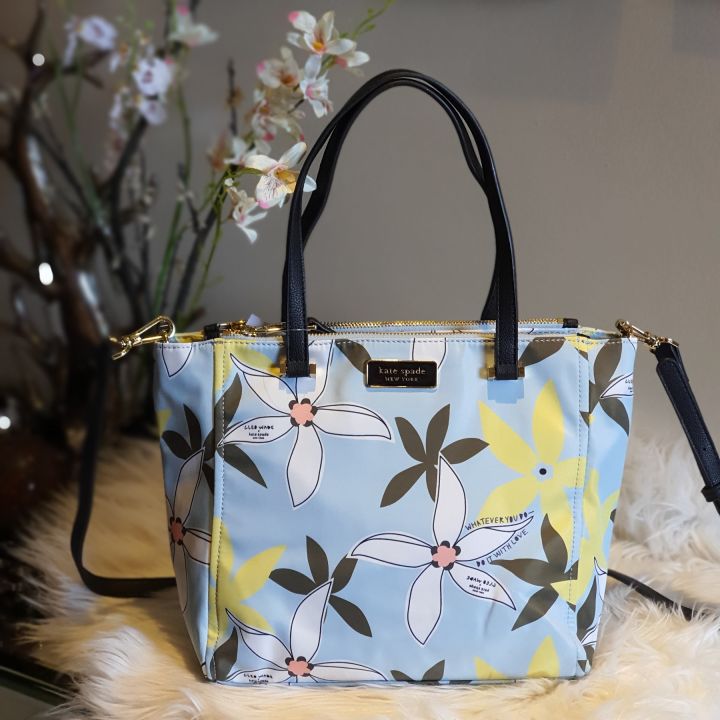 Kate Spade Floral Print Nylon Tote