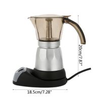 480W 220V Espresso Coffee Mocha Coffee Pot Percolator Electric Moka Pot