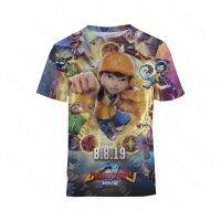 Kids Boys Boboiboy Printing T-shirt Crew Neck Short Sleeve Tops 5-14years Old