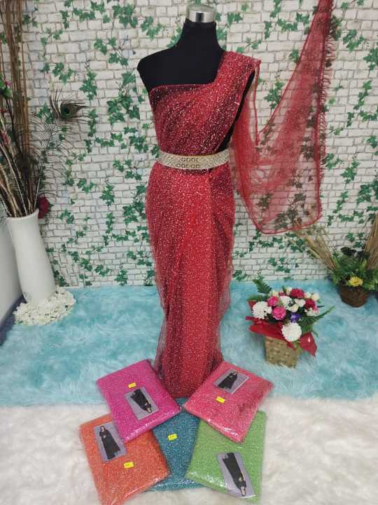 Black Saree Silhouette READY STOCK