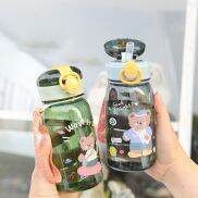 VBGG Ngoài trời 400ml Cốc tập thể dục Nhựa Trẻ em Mũ lò xo Chai nước Cốc