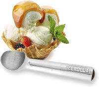 Zeroll 1024 Original Ice Cream Easy Scoop With Unique Liquid Filled Heat Conductive Handle Simple Onepiece Aluminum Design Easy Release 48 Scoopsper gallon Made In Usa, 1.5-Ounce, Silver