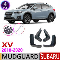 แผ่นบังโคลนหน้าหลัง4ชิ้นสำหรับ Subaru XV Crosstrek 2018 2019 2020บังโคลนกระเด็นกระเด็นสำหรับยางบังโคลน