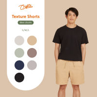 Crafta Texture Shorts - Men Shorts l กางเกงลำลองขาสั้นผ้าฝ้าย ของผู้ชาย เอวยางยืด มีกระเป๋า