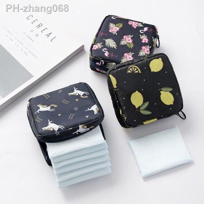 2023 New Women Tampon Storage Bag Sanitary Pad Pouch Napkin Cosmetic Organizer Ladies Makeup Bag Girls Tampon Holder Organizer