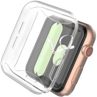 กรอบนาฬิกาเคสสำหรับ Apple Watch อะไหล่สำหรับเปลี่ยน8/7/6/5/4 49MM 41MM 45MM 40MM 44MM พลาสติกใสบางอ่อนสำหรับ IWatch 3/2 38 42MM