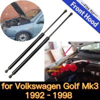 Hood Struts สำหรับ1992-1998 VW Volkswagen Golf MK3ด้านหน้า Bonnet Gas Springs Lift รองรับ Shock Dampers โช้คอัพแท่งคาร์บอนไฟเบอร์