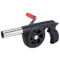 Outdoor Cooking BBQ Fan Air Blower For Barbecue Fire Bellows Hand Crank Tool for Picnic Camping stove accessories