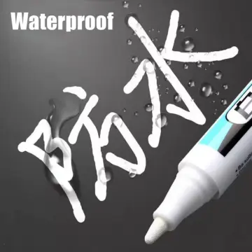 5pcs Waterproof Fine Tip Drawing Graffiti Marker Pens In White