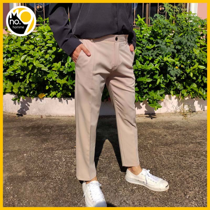 พร้อมส่ง-fashion-slacks-pants-men-x201-กางเกงผู้ชาย-กางเกงสแล็คชาย-กางเกง5ส่วนชาย-กางเกงเกาหลีชาย-กางเกง-ชาย-ผ้าฝ้ายยืด-กางเกงขายาวชาย