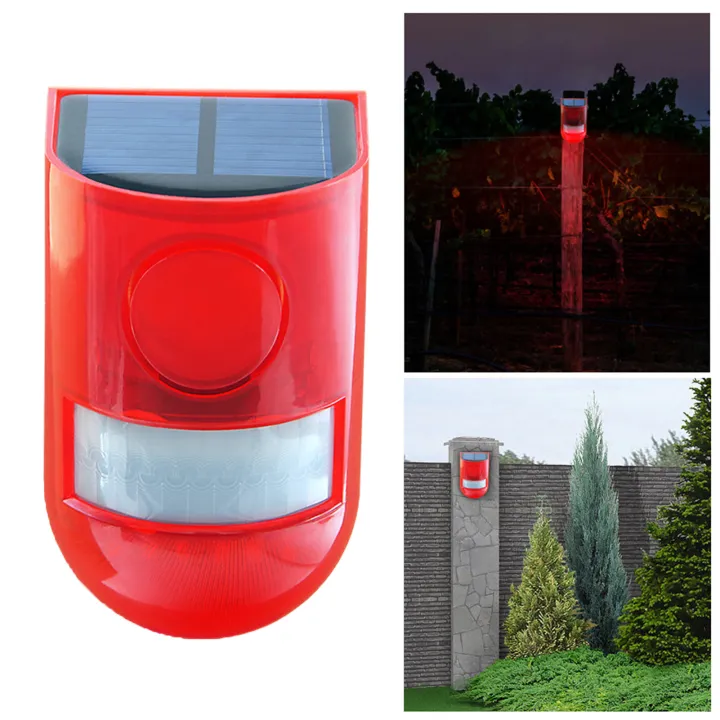 Solar Strobe Light High Sensitivity IP65 Waterproof 129DB Sound Wide