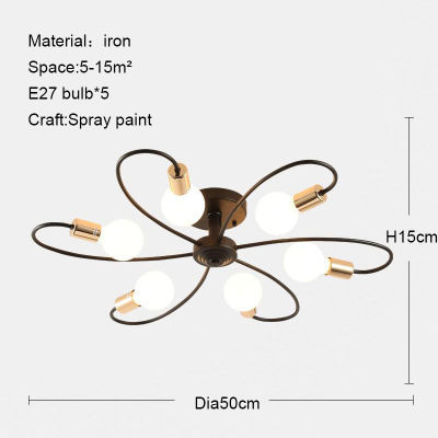 E27 Living Room Suspend Modern LED Ceiling Chandelier Light Creative Master Bedroom Hanging Home Lighting Fixtures Lustre Lamp