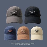 korean cap fashion baseball cap ins tide cat fortun 1987 embroidered soft top visor cap for men vintage cap for women 【JULY]