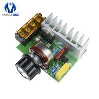 0-220V 4000W AC SCR Electric Voltage Regulator Motor Speed Controller Dimmers Dimming Speed With Temperature Insurance