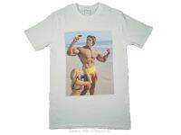 2023NewArnold Schwarzenegger White T-Shirt Retro Olympia Bodybuilding Cartoon Print Short Sleeve T Shirt Tees Streetwear