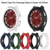 ฝาครอบนาฬิกาซิลิโคนกันกระแทกสำหรับ Samsung Galaxy Watch 6 Classic 43Mm 47Mm เคสฝาแหวนปกป้อง TPU