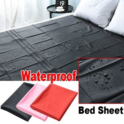 PVC Plastic Adult Sex Bed Sheets Sexy Game Waterproof Hypoallergenic Mattress Cover Full Queen King Bedding Sheets