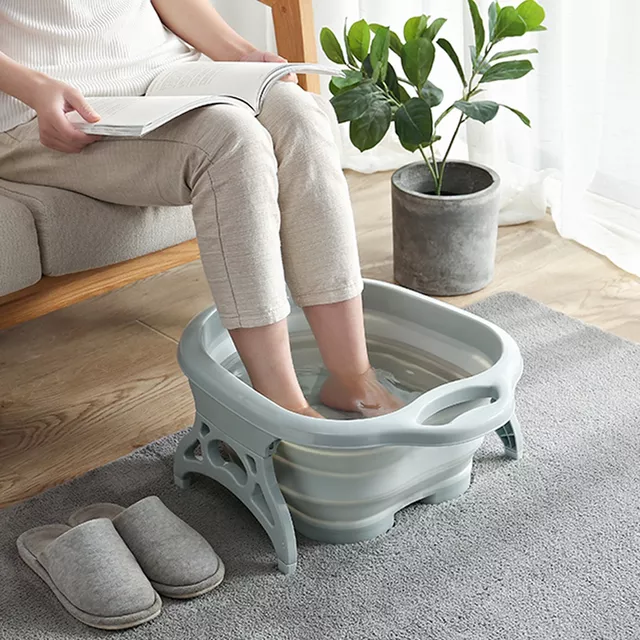 New foot massage roller folding foot bath portable foot bath bucket