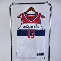 Nbaบ้านพักตากอากาศ Wizards Poole Jersey No. 13ชุดกีฬาบาสเกตบอล Poole City เสื้อกั๊กแจ็คเก็ตทรงหลวมกีฬาสันทนาการชุดกีฬาบาสเกตบอลผู้ชาย