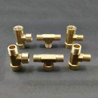 1/8 1/4 3/8 BSP Female Male Tee 3 Ways Splitter Brass Pipe Fitting Water Gas Oil DN6/8/10 Home Garden