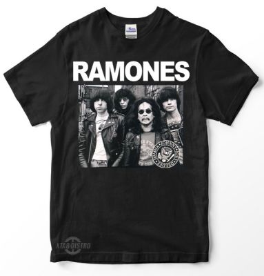 2023 RAMONES X JAJA MIHARJA PARODI Premium tshirt Ramones hey ho lets go  band ramones rock n roll punk เสื้อยืดแฟชั่น