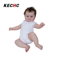 KECHc 50ซม. ตุ๊กตาเด็กทารกแรกเกิดเหมือนจริงเหมือนจริงนุ่มสัมผัส Maddie กับแขนขาที่เคลื่อนย้ายได้น่ารัก