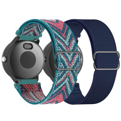 20 22Mm Pita Nilon Elastis Baru untuk Garmin Vivoactive 3 Music 4 Venu Sq 2 Tali Jam Tangan Olahraga untuk Forerunner 245 645 55 158