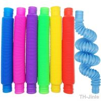 【LZ】❃  Big Size Pop Tubes Sensory Fidget Toys Anti-Anxiety Stress Relief Toy for Children Adults Learning Toys Plastic Bellows Squeeze