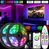 WIFI RGB LED Strip Lights 5050 30Leds Tape Diode Luses LED Ribbon Bluetooth APP Neon Night Alexa Lighting For Room Kitchen