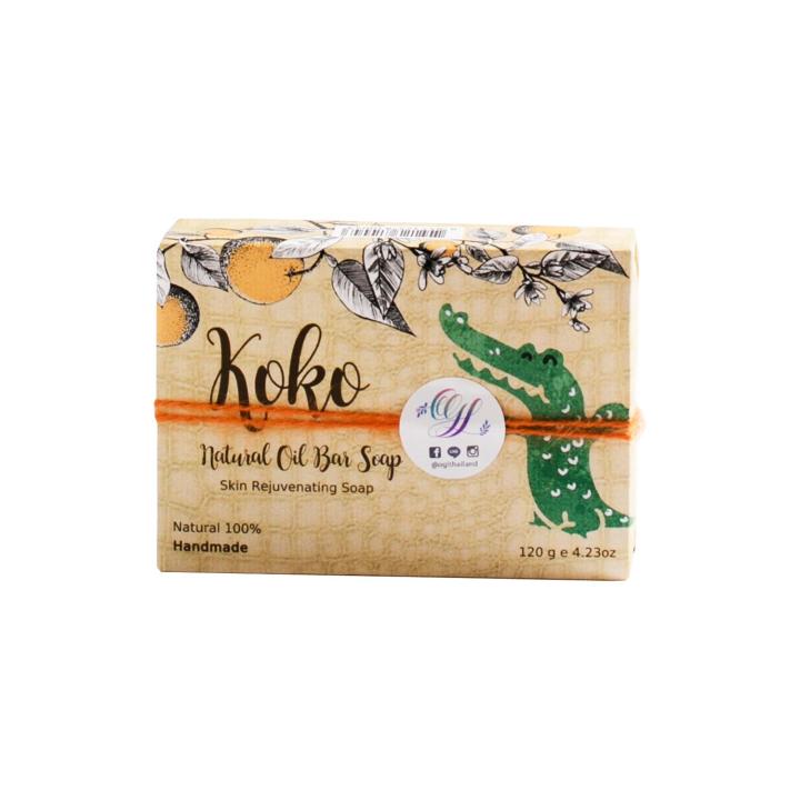 ogl-organic-library-สบู่น้ำมันธรรมชาติ-โคโค่-koko-natural-oil-bar-soap-120g