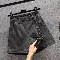 【hot】 Breasted Denim Shorts Woman Stretch Sex Waist A Jeans Female Hot Pants Fashion 2022 Mujer Pantalon