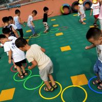 Preskool Baby Toy For Children Jumping Ring Kindergarten Teaching Aids Outdoor Sport Game Physical Fitness Training Equipment