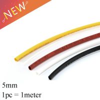 1 Meter/lot 2:1 5MM Diameter Heat Shrink Heatshrink Tubing Tube Sleeving Wrap Wire Insulation Wire Cable 600V DIY Elements Electrical Circuitry Parts