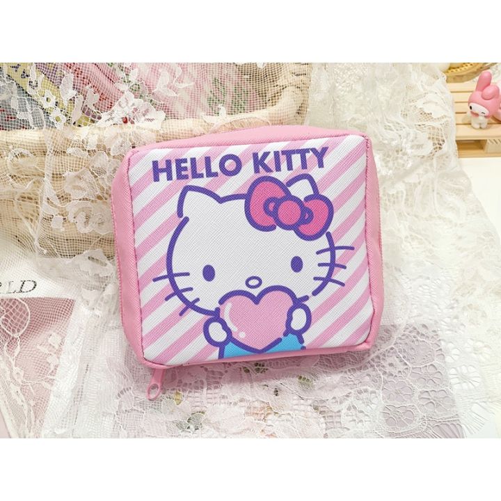 yuyan-kt-melody-cinnamon-dog-girl-cute-sanitary-napkin-storage-bag-aunt-towel-menstruation-portable-large-capacity