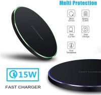 15W10W Wireless Charging Board for iPhone 14 13 12 Pro Samsung Xiaomi Huawei Qi Charger Sensing Quick Charging Base