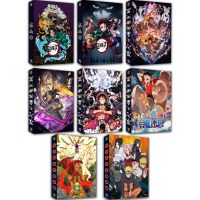 240Pcs Card Album Anime Demon Slayer Naruto One Piece Collection Book ACG Comics Hd Printing Binder Kid Gift Toys