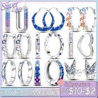 【DT】hot！ Hot Sale Hoop Earrings Woman Original 925 Sterling Star