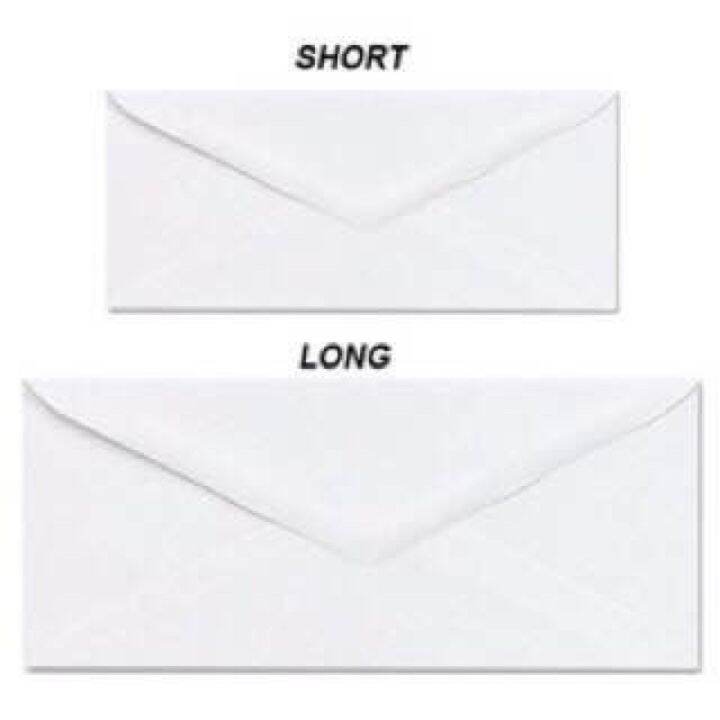 white envelope/sobre short brown envelope Lazada PH