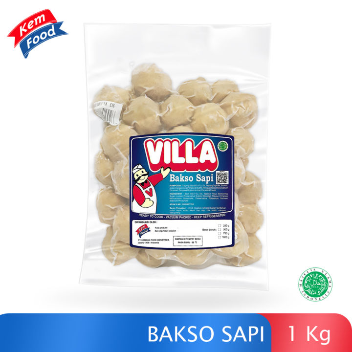 Villa Bakso Sapi Beef Meatball 1kg Lazada Indonesia