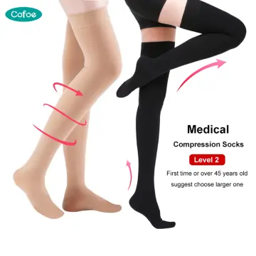 Compression Stockings Men Women 23-32 mmHg Edema DVT Varicose Veins  Circulation