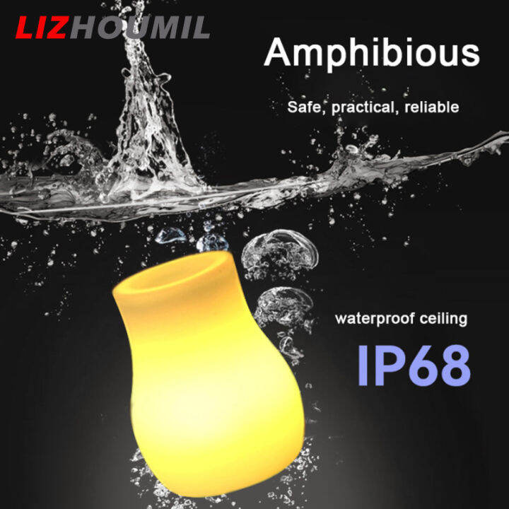 lizhoumil-ไฟกลางคืนตกแต่งเดสก์ท็อป16สีไฟกลางคืนแจกันเรืองแสงสีสันสดใส-led-สำหรับ-ktv-บาร์ร้านอาหารห้องนอน