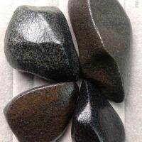 Fine Authentic หินโคลนสีดำธรรมชาติ Hand Piece ~ Play Piece ~ Healthy Jade