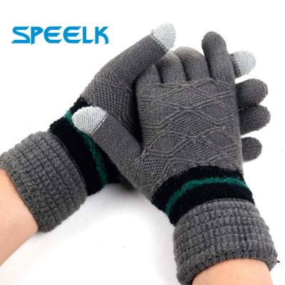 【JH】 Gloves Knit Warm Mittens Men Thick Ski Wrist Driving Wholesale