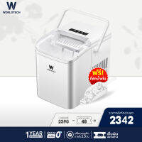 Worldtech เครื่องทำน้ำแข็ง รุ่น WT-IM600 B ทำน้ำแข็งใน 6-9 นาที ความจุถังน้ำ 2L เครื่องทำน้ำแข็งอัตโนมัติ Ice Maker เลือกขนาดน้ำแข็งได้ + แถมฟรีที่ตัก