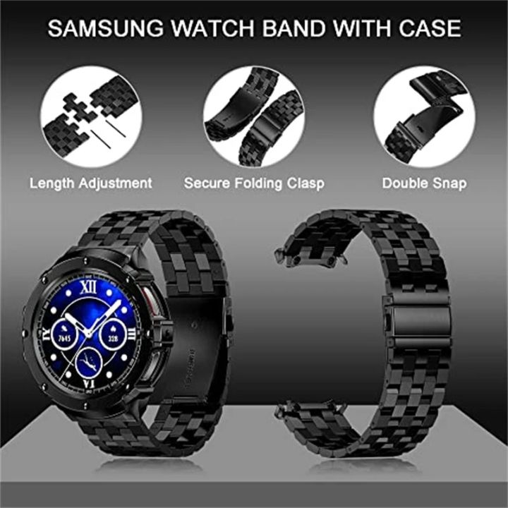 สาย-สำหรับ-samsung-galaxy-watch-5-pro-45mm-คุณภาพดี-modification-kit-โลหะ-กรอบป้องกัน-ฝาครอบเคส-สายรัดสแตนเลสของสาย-for-samsung-watch-5-pro-ผู้ชาย-สายนาฬิกา