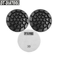 DT-DIATOOL 3pcs/set Dia 100mm/4inch Diamond Resin Bond Concrete Polishing Pads Nylon Backed Cement Floor Renew Sanding Discs